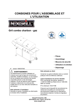 Nexgrill 720-0718B Sears / Canadian Tire Manuel utilisateur