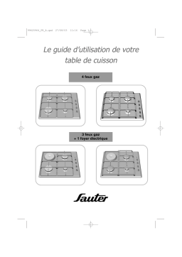 sauter STE10WF1 Manuel utilisateur