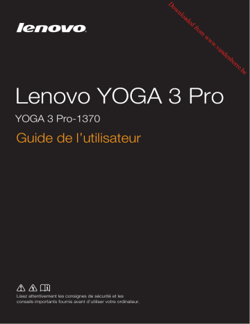 Manuel du propriétaire | Lenovo Yoga Tab 3 Pro Manuel utilisateur | Fixfr