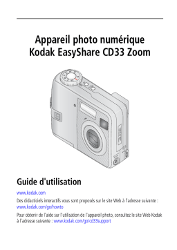 Kodak EasyShare CD33 Manuel utilisateur
