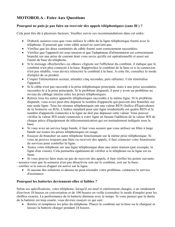 Manuel du propriétaire | Motorola T211 Manuel utilisateur | Fixfr