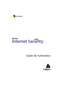 Symantec Norton Internet Security 2003 Manuel utilisateur