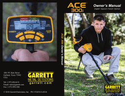 GARRETT ACE™ 300i Manuel utilisateur