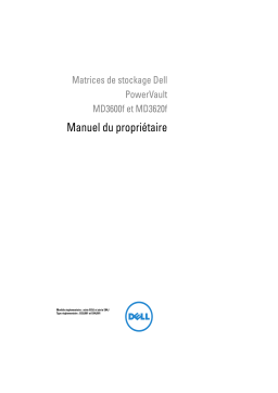 Dell PowerVault MD3620f storage Manuel du propriétaire