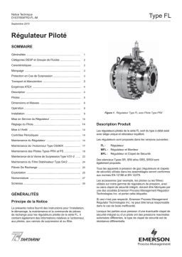 Tartarini FL Régulators Manuel utilisateur