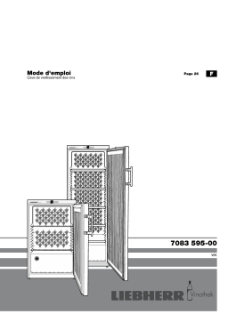 Liebherr WKR 1811 VINOTHEK Manuel utilisateur