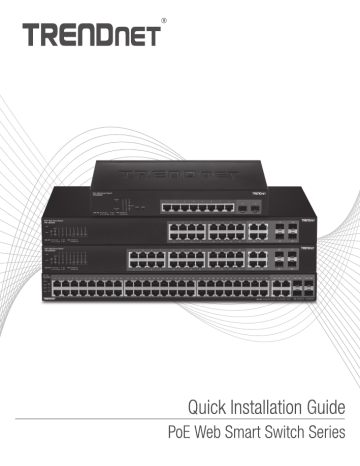 RB-TPE-082WS | Trendnet TPE-082WS 10-Port Gigabit Web Smart PoE+ Switch Manuel utilisateur | Fixfr