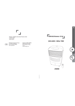 Castorama Rafraichisseur d'air oscillant ZS998 Mode d'emploi