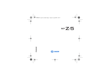 Manuel du propriétaire | Sagem MYZ-5 Manuel utilisateur | Fixfr