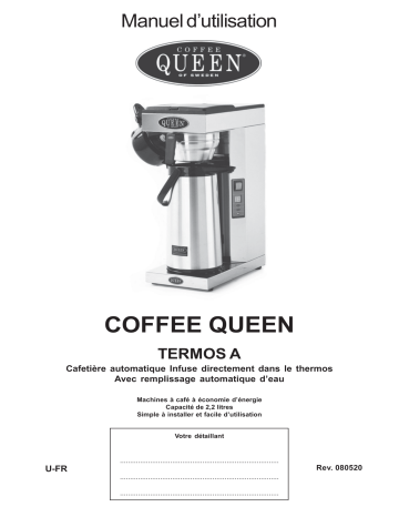 Coffee Queen Termos A Manuel utilisateur | Fixfr