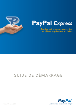 PayPal Express 2009 Manuel utilisateur