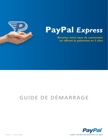 Express 2012 | Guide de démarrage rapide | PayPal Express 2009 Manuel utilisateur | Fixfr