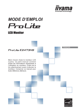 iiyama PROLITE E2473HS Manuel utilisateur