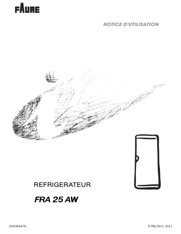 Manuel du propriétaire | Faure FRA25AW Manuel utilisateur | Fixfr