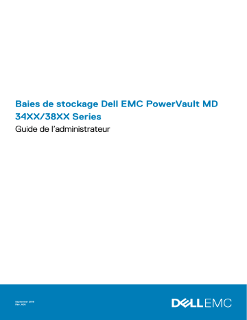 PowerVault MD3820f | PowerVault MD3860i | Mode d'emploi | Dell PowerVault MD3820i storage Manuel utilisateur | Fixfr