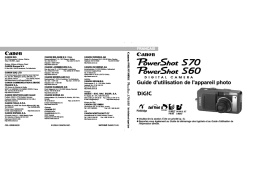 Canon Powershot S60 Manuel utilisateur
