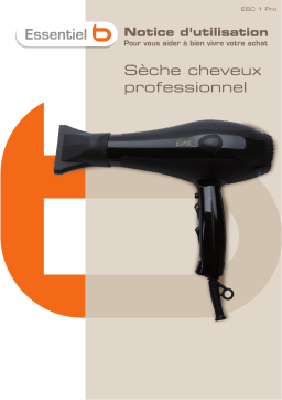 ESSENTIELB ESC1 PROESC1 PROESCV 1801 Manuel utilisateur