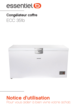 Essentiel b ECC 351b Congélateur Manuel utilisateur