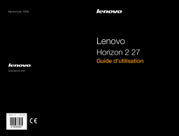 Lenovo Horizon 2 27 Manuel utilisateur