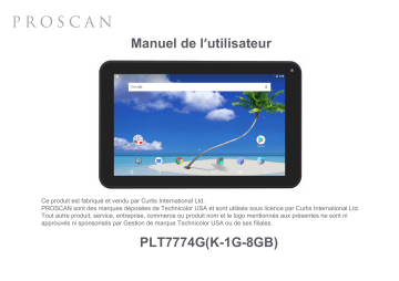 ProScan PLT 7774-G Manuel utilisateur | Fixfr