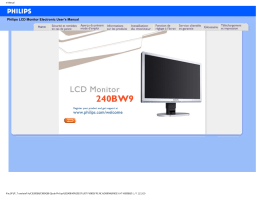Philips 240BW9CS Manuel utilisateur