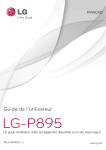 LG S&eacute;rie P895 Manuel utilisateur