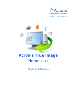 ACRONIS True Image 2011 Manuel utilisateur