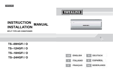 Manuel du propriétaire | TOTALINE TS-18HGFI-O Manuel utilisateur | Fixfr