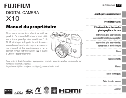 Fujifilm X-10 Manuel utilisateur