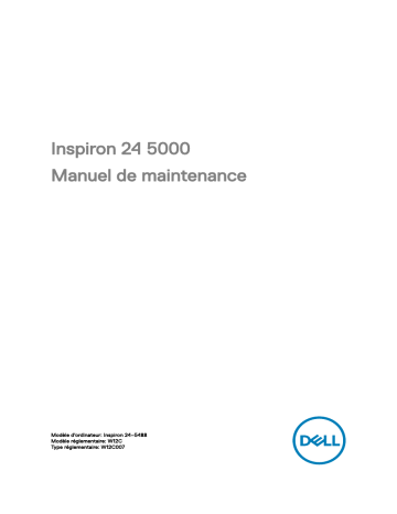 Dell Inspiron 24 5488 desktop Manuel utilisateur | Fixfr