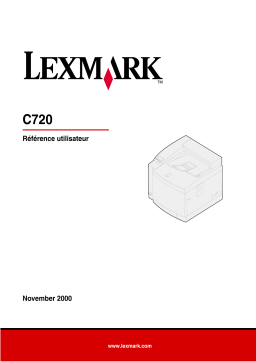 Lexmark C720 Manuel utilisateur
