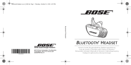 Bose Bluetooth Headset Manuel utilisateur