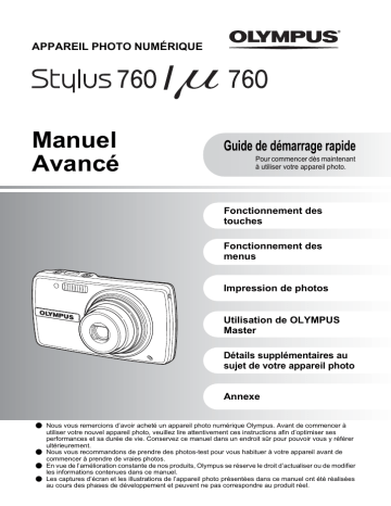 µ 760 | Olympus Stylus 760 Manuel utilisateur | Fixfr