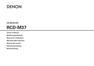 Manuel du propriétaire | Denon RDC-M37 Manuel utilisateur | Fixfr