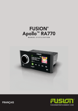 Fusion Apollo RA770 Manuel utilisateur