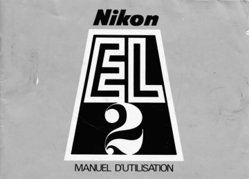 Nikon EL2 Manuel utilisateur | Fixfr