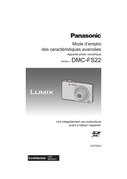 Panasonic DMC FS22 Mode d'emploi