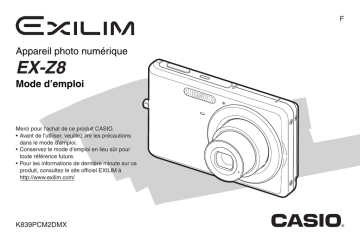 EX Z8 | Casio EX-Z8 Manuel utilisateur | Fixfr