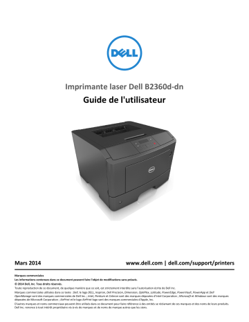Dell B2360dn Mono Laser Printer printers accessory Manuel utilisateur | Fixfr