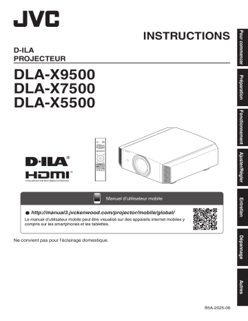 Manuel du propriétaire | JVC DLA-X9500 Manuel utilisateur | Fixfr