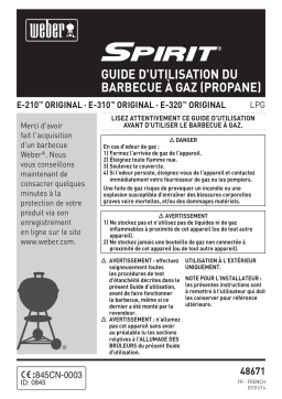 Weber Spirit Original E-320 Manuel utilisateur