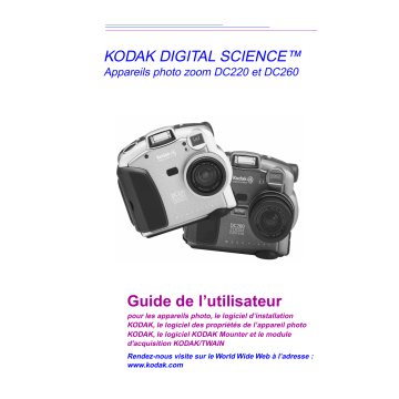 Manuel du propriétaire | Kodak DC220 Manuel utilisateur | Fixfr
