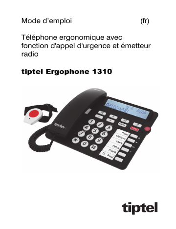 Ergophone 1300 | Tiptel Ergophone 1310 Manuel utilisateur | Fixfr