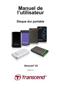 Transcend STOREJET 25 Manuel utilisateur