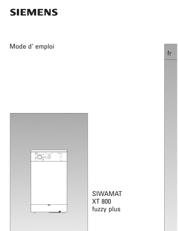 Manuel du propriétaire | Siemens wxt 800 Manuel utilisateur | Fixfr