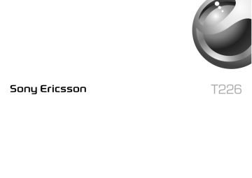 Manuel du propriétaire | Sony Ericsson T226 Manuel utilisateur | Fixfr