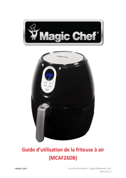 NewAir MCAF26DB Magic Chef® 2.6 Quart Snack-Sized Compact Digital Air Fryer  Manuel utilisateur