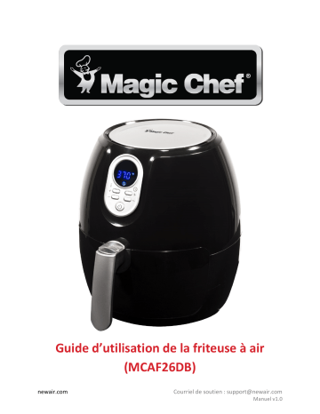 NewAir MCAF26DB Magic Chef® 2.6 Quart Snack-Sized Compact Digital Air Fryer  Manuel utilisateur | Fixfr