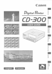 Canon 300 Printer User Manual