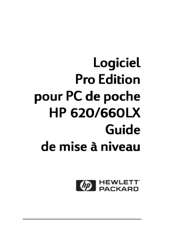 Manuel du propriétaire | HP 620LX PALMTOP PC Manuel utilisateur | Fixfr